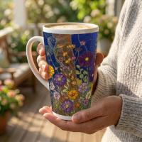Latte 17oz Ceramic Mug - Coffee or Tea Cup, Extra Tall