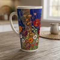 Latte 17oz Ceramic Mug - Coffee or Tea Cup, Extra Tall