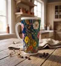 Latte 17oz Ceramic Mug - Coffee or Tea Cup, Extra Tall