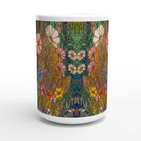 Floral Cups -  Large and Small Ceramic Mugs
