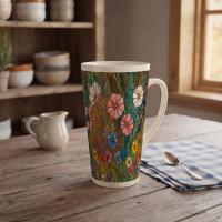 Latte 17oz Ceramic Mug - Coffee or Tea Cup, Extra Tall