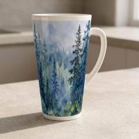 Latte 17oz Ceramic Mug - Coffee or Tea Cup, Extra Tall