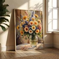 Floral Print - Framed or Unframed - Original Art - Print on Paper