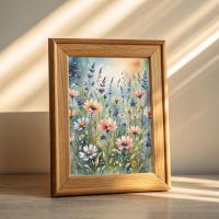 Floral Print - Framed or Unframed - Original Art - Print on Paper