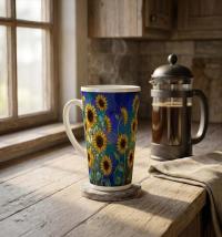 Latte 17oz Ceramic Mug - Coffee or Tea Cup, Extra Tall