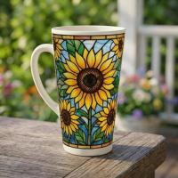 Latte 17oz Ceramic Mug - Coffee or Tea Cup, Extra Tall