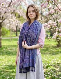 Reversible Soft Pashmina Shawl & Scarf for Women, Jacquard Brocade, Shawl, Sarong or Head Wraps