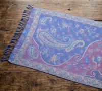 Reversible Soft Pashmina Shawl & Scarf for Women, Jacquard Brocade, Shawl, Sarong or Head Wraps