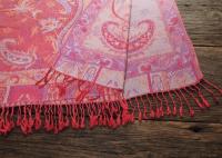 Reversible Soft Pashmina Shawl & Scarf for Women, Jacquard Brocade, Shawl, Sarong or Head Wraps
