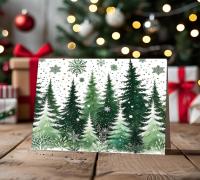 Christmas Gift Cards, Large Note Card, Money Card