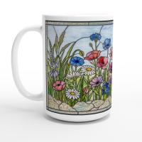 Floral Cups -  Large and Small Ceramic Mugs