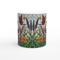 Butterfly Cups Set -  Large and Small Ceramic Mugs