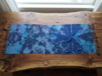 Hand Dyed Tie Dye Pashmina, Blanket Shawl, Wide Scarf, Head Wrap - Rayon Shawl