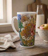 Latte 17oz Ceramic Mug - Coffee or Tea Cup, Extra Tall