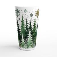 Christmas Mugs, Latte 17oz Ceramic Mug - Coffee or Tea Cup, Extra Tall