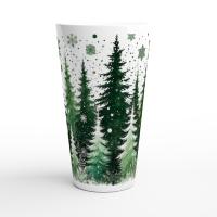 Christmas Mugs, Latte 17oz Ceramic Mug - Coffee or Tea Cup, Extra Tall
