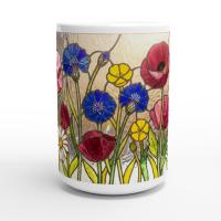 Floral Cups -  Large and Small Ceramic Mugs