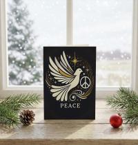 3 Pack, Dove of Peace, Holiday Greeting Cards, Bulk Pack of Cards