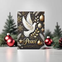 3 Pack, Dove of Peace, Holiday Greeting Cards, Bulk Pack of Cards