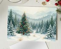 Christmas Gift Cards, Large Note Card, Money Card