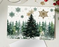 Christmas Gift Cards, Large Note Card, Money Card