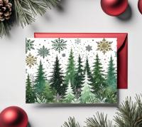 Christmas Gift Cards, Large Note Card, Money Card