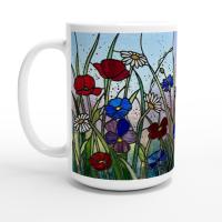 Floral Cups -  Large and Small Ceramic Mugs