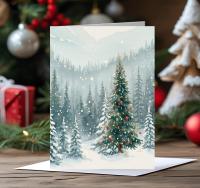 Christmas Gift Cards, Large Note Card, Money Card