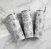 Skinny Tumbler, Large Stainless Steel Insulated Travel Mug