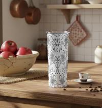 Skinny Tumbler, Large Stainless Steel Insulated Travel Mug