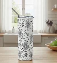 Skinny Tumbler, Large Stainless Steel Insulated Travel Mug