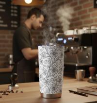 Travel Mug, Stainless Steel, 20 oz Insulated Cup