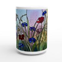 Floral Cups -  Large and Small Ceramic Mugs