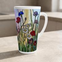 Latte 17oz Ceramic Mug - Coffee or Tea Cup, Extra Tall