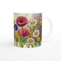 Floral Cups -  Large and Small Ceramic Mugs