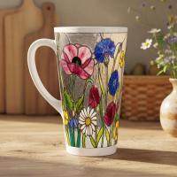 Latte 17oz Ceramic Mug - Coffee or Tea Cup, Extra Tall