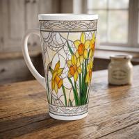 Latte 17oz Ceramic Mug - Coffee or Tea Cup, Extra Tall
