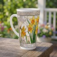Latte 17oz Ceramic Mug - Coffee or Tea Cup, Extra Tall