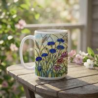 Floral Cups -  Large and Small Ceramic Mugs