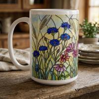 Floral Cups -  Large and Small Ceramic Mugs