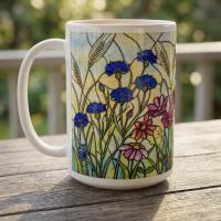 Floral Cups -  Large and Small Ceramic Mugs