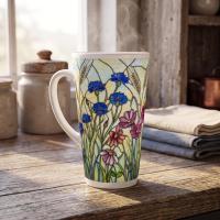 Latte 17oz Ceramic Mug - Coffee or Tea Cup, Extra Tall