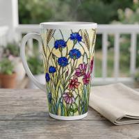 Latte 17oz Ceramic Mug - Coffee or Tea Cup, Extra Tall