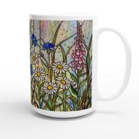 Floral Cups -  Large and Small Ceramic Mugs