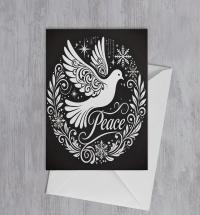 Dove of Peace, Set of 4 Designs, Christmas Cards, Holiday Bulk Pack of Cards