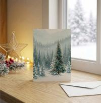 Holiday Greeting Cards, 3 Pack, Christmas Trees, Bulk Set of Gift Cards