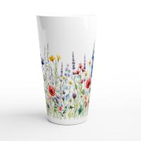 Latte 17oz Ceramic Mug - Coffee or Tea Cup, Extra Tall