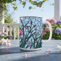 Floral Cups Set - Large and Small Mug Set