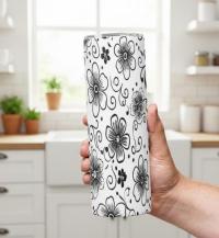 Skinny Tumbler, Large Stainless Steel Insulated Travel Mug