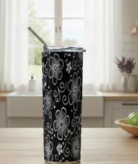 Extra Large Skinny Tumbler, 30oz and 20oz Stainless Steel Travel Mugs with Lids